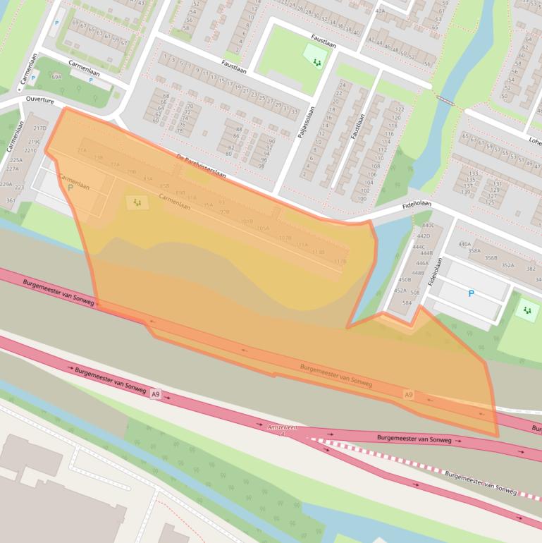Kaart van postcodegebied 1183RK.