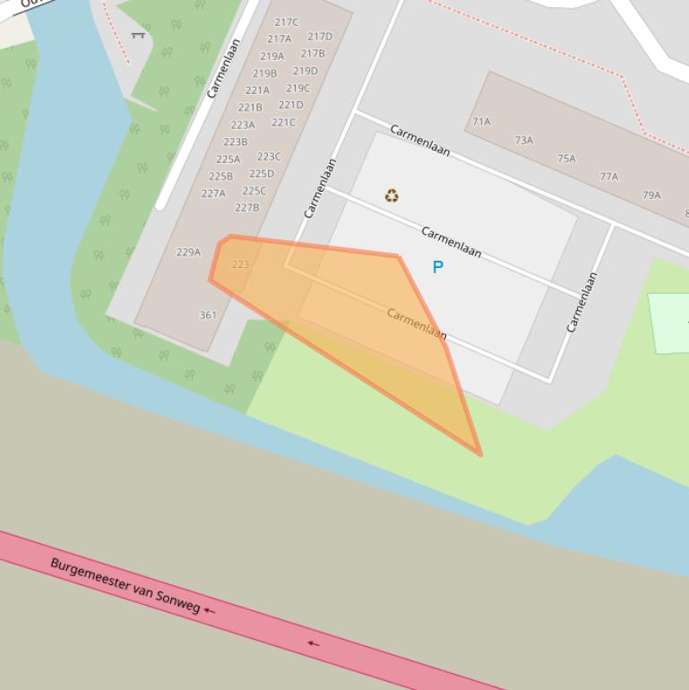 Kaart van postcodegebied 1183SL.