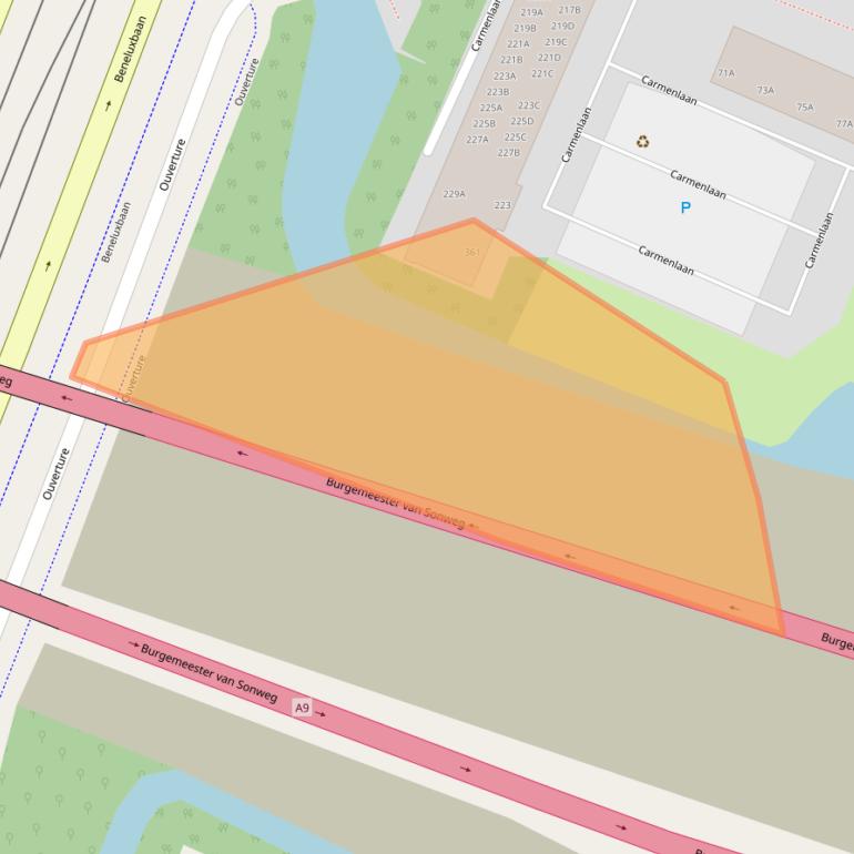 Kaart van postcodegebied 1183SM.