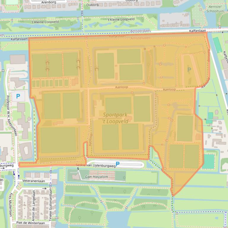 Kaart van postcodegebied 1183SZ.