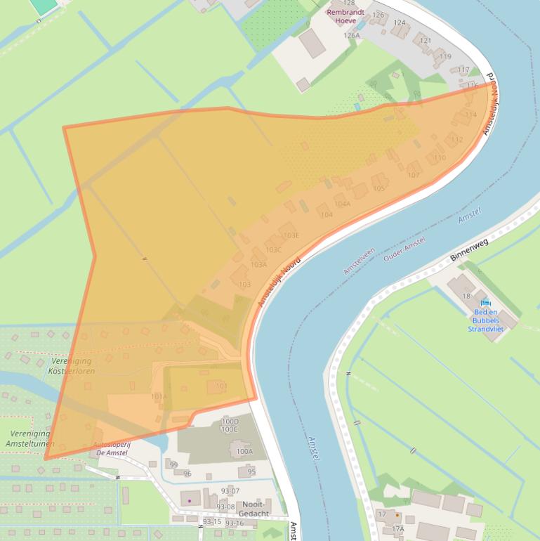 Kaart van postcodegebied 1183TH.