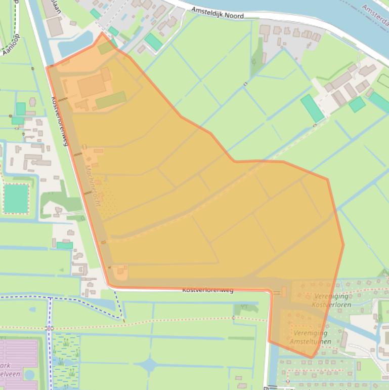 Kaart van postcodegebied 1183TL.