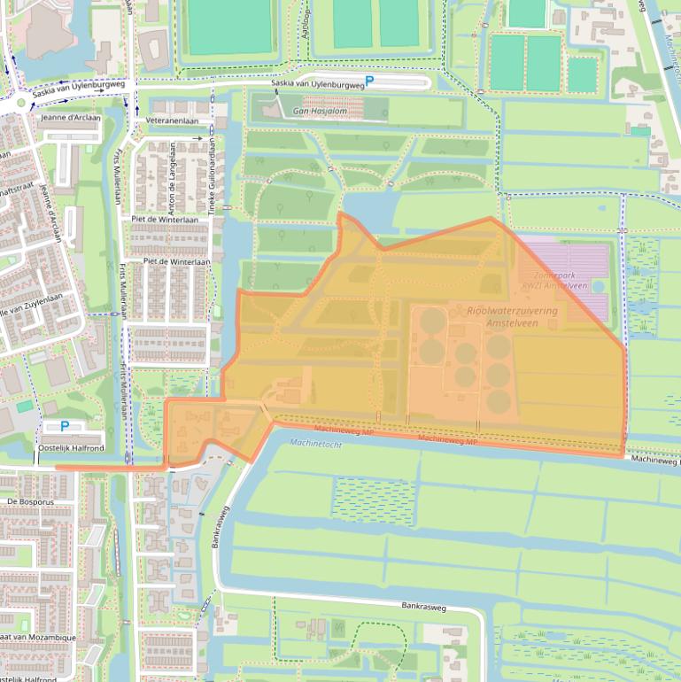 Kaart van postcodegebied 1183TN.