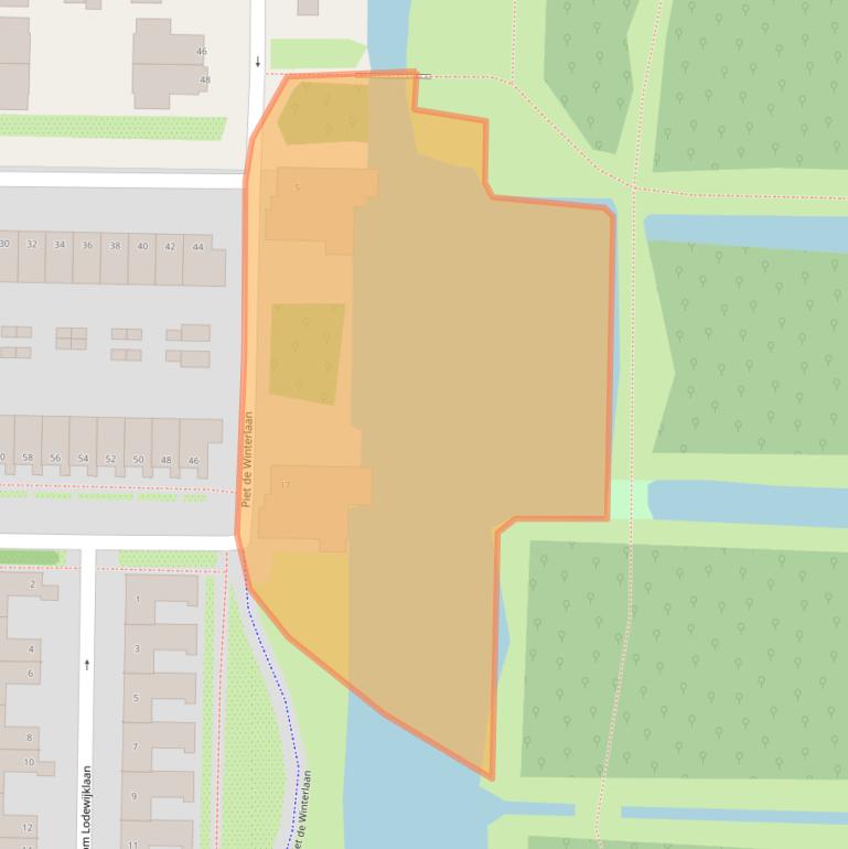 Kaart van postcodegebied 1183WD.