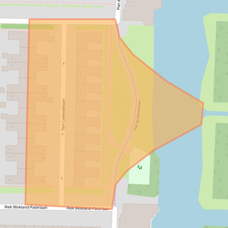 Kaart van postcodegebied 1183WE.