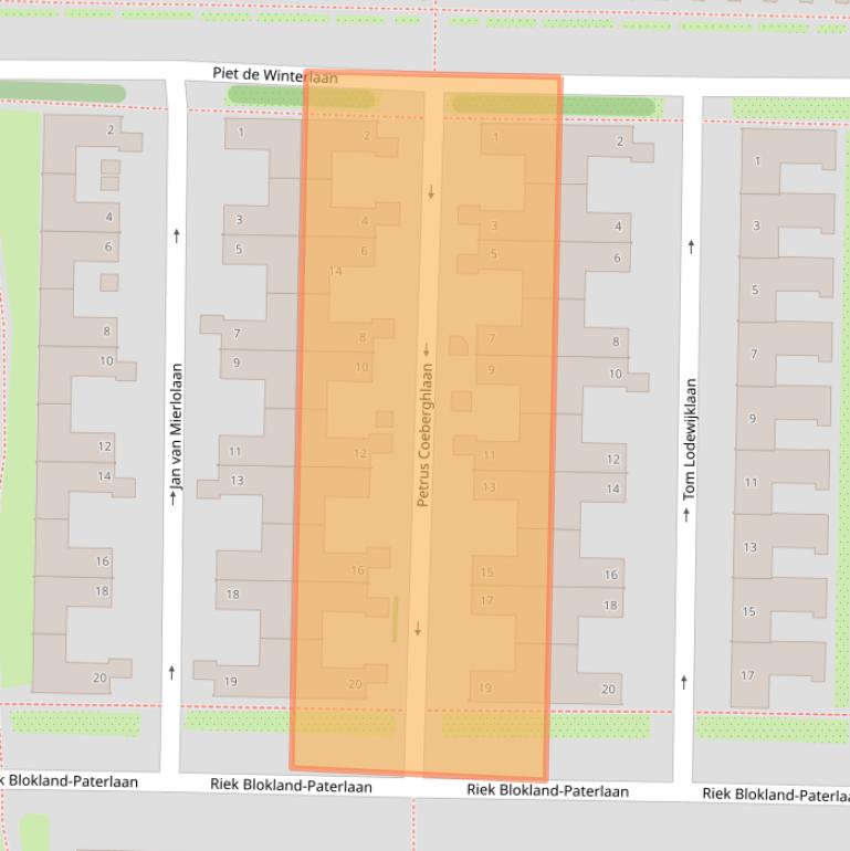 Kaart van postcodegebied 1183WG.