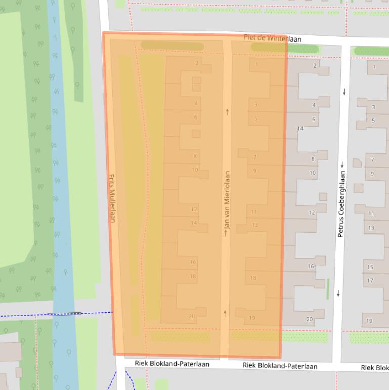 Kaart van postcodegebied 1183WH.