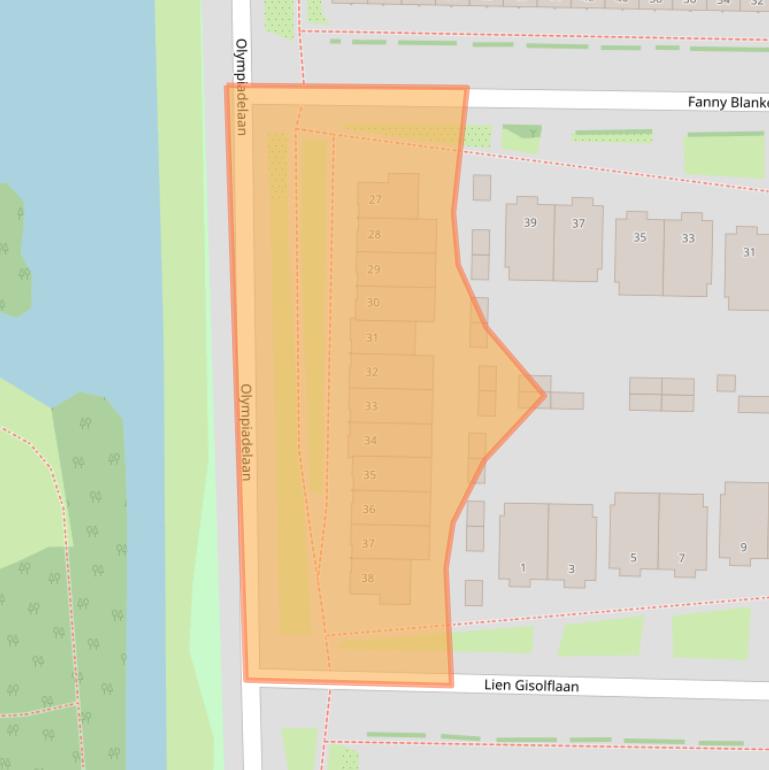 Kaart van postcodegebied 1183WP.