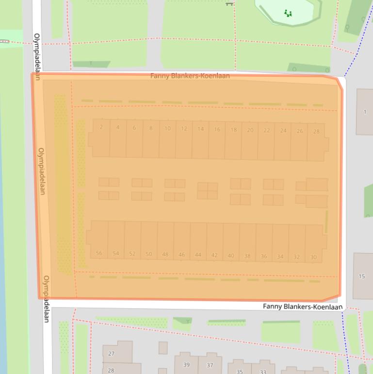 Kaart van postcodegebied 1183WS.