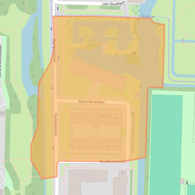 Kaart van postcodegebied 1183WX.