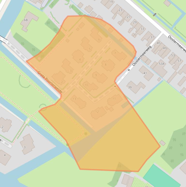 Kaart van postcodegebied 1184TE.