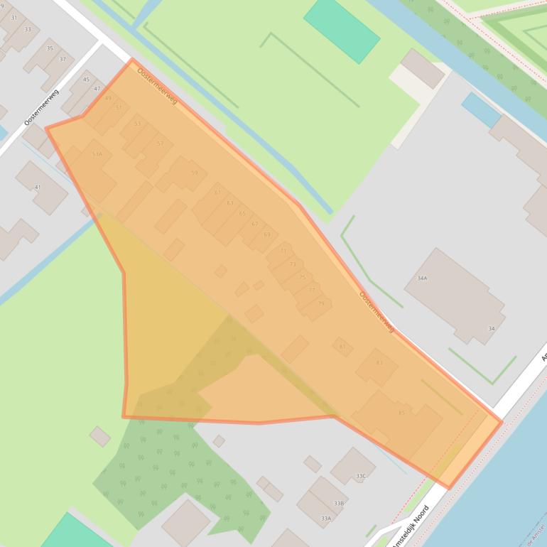 Kaart van postcodegebied 1184TT.