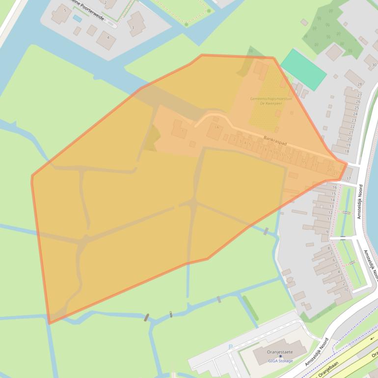 Kaart van postcodegebied 1184TW.