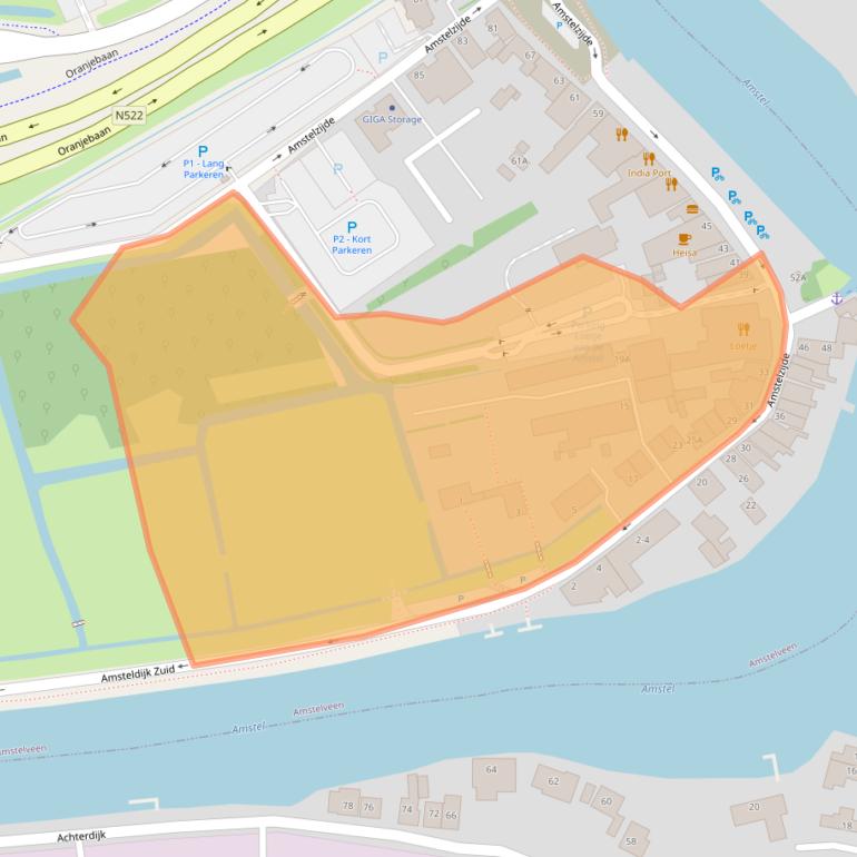 Kaart van postcodegebied 1184TX.