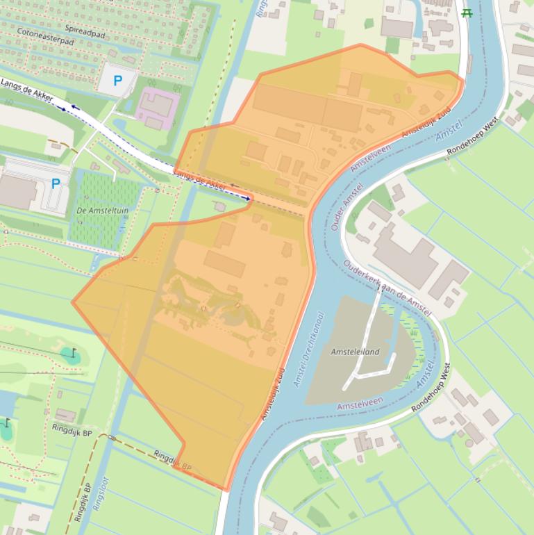 Kaart van postcodegebied 1184VE.