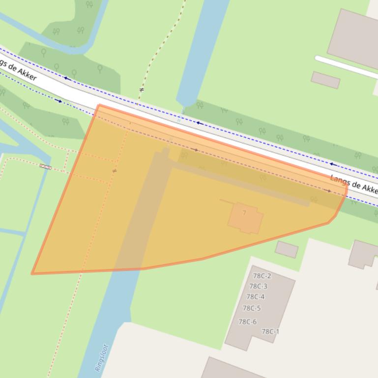 Kaart van postcodegebied 1184VG.