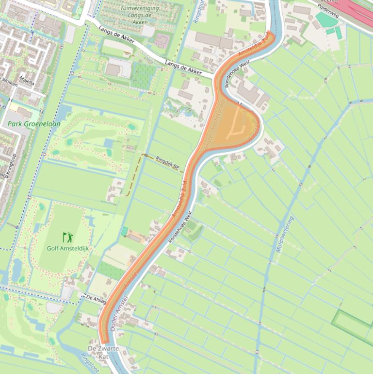 Kaart van postcodegebied 1184VZ.