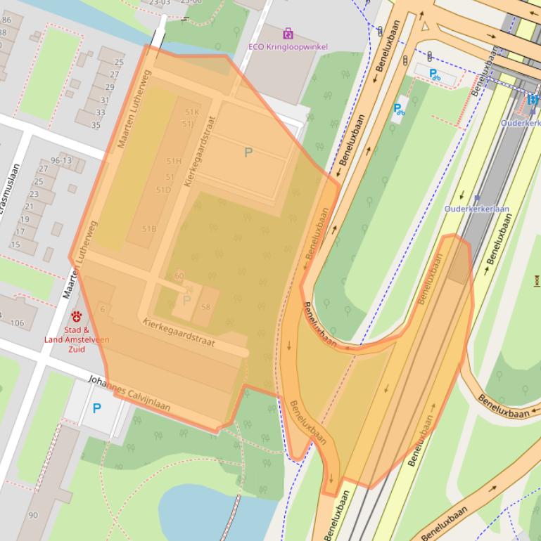 Kaart van postcodegebied 1185AH.