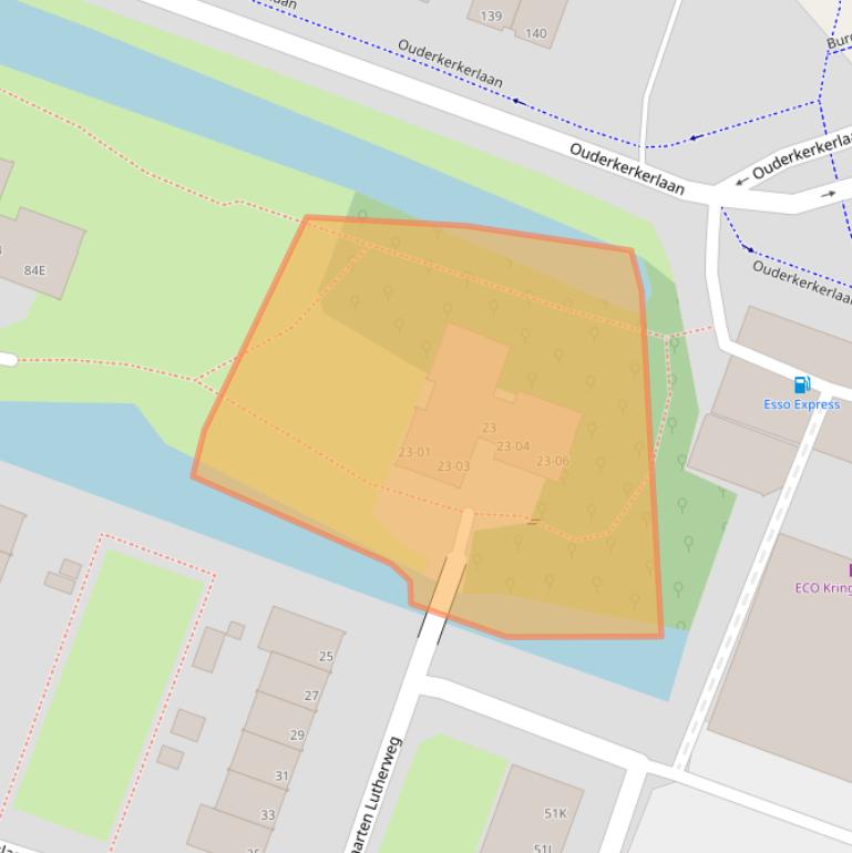 Kaart van postcodegebied 1185AJ.