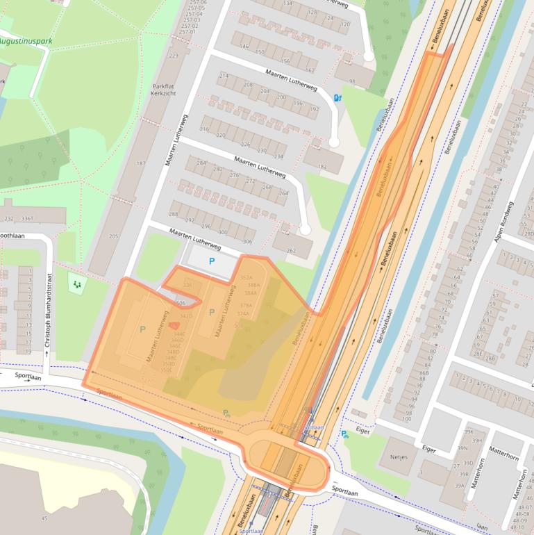 Kaart van postcodegebied 1185BA.