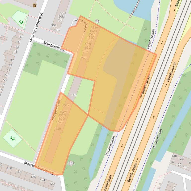 Kaart van postcodegebied 1185BE.