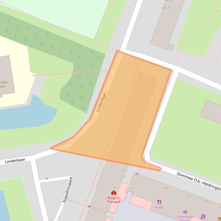 Kaart van postcodegebied 1185CJ.