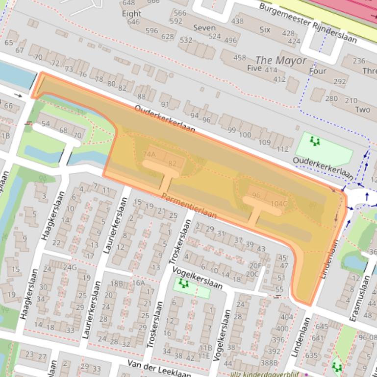Kaart van postcodegebied 1185CZ.
