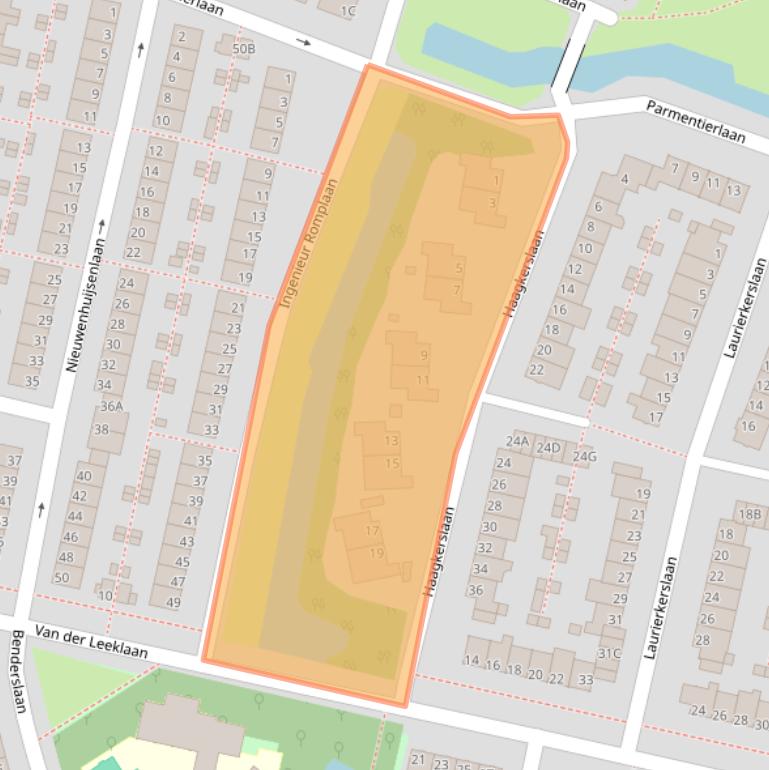 Kaart van postcodegebied 1185DH.