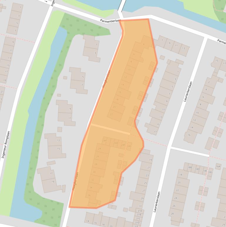 Kaart van postcodegebied 1185DJ.