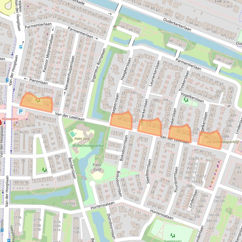 Kaart van postcodegebied 1185DN.