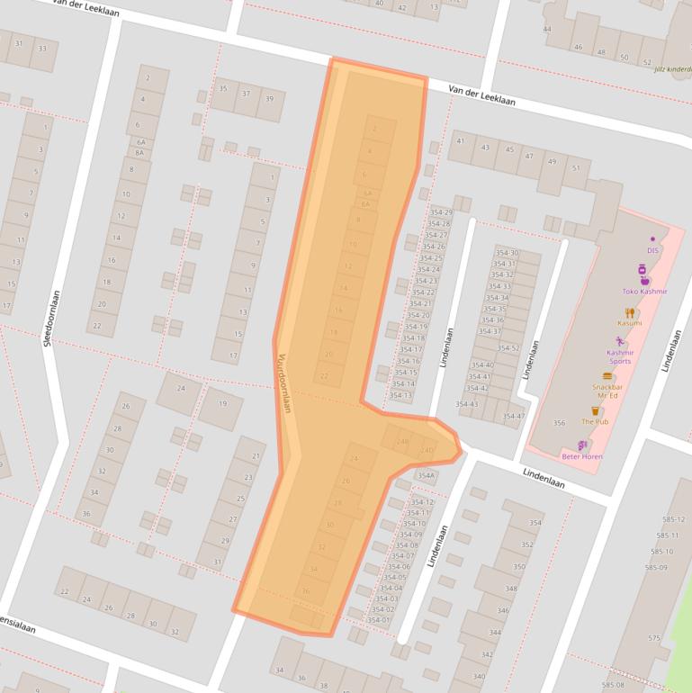 Kaart van postcodegebied 1185DX.