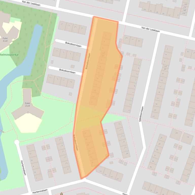 Kaart van postcodegebied 1185EC.