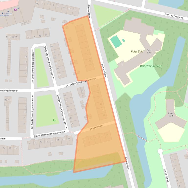 Kaart van postcodegebied 1185EG.