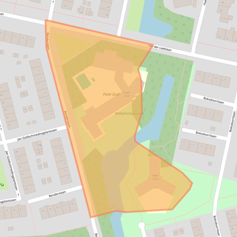 Kaart van postcodegebied 1185EK.