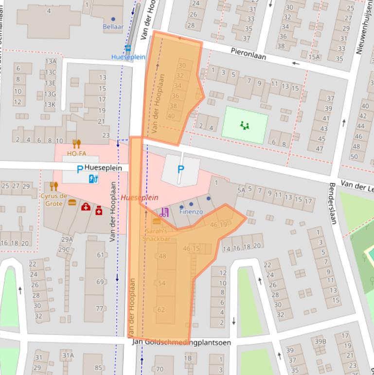 Kaart van postcodegebied 1185GE.
