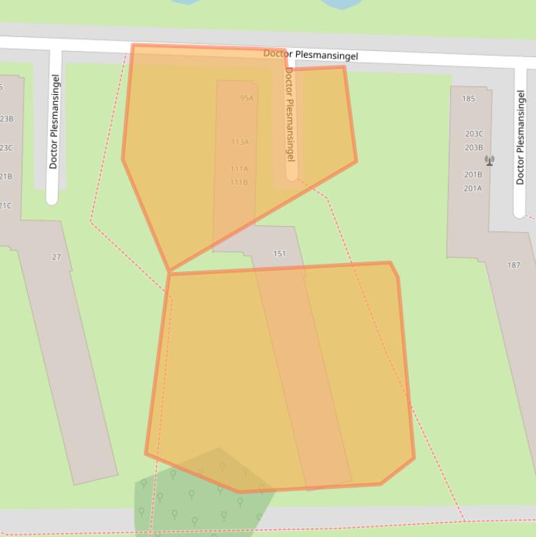 Kaart van postcodegebied 1185GN.