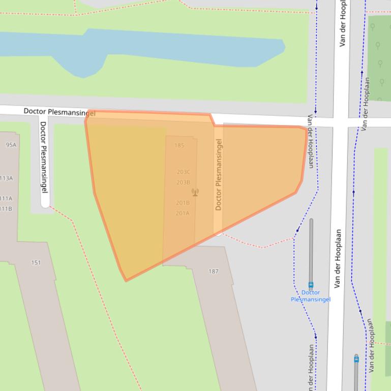 Kaart van postcodegebied 1185GR.