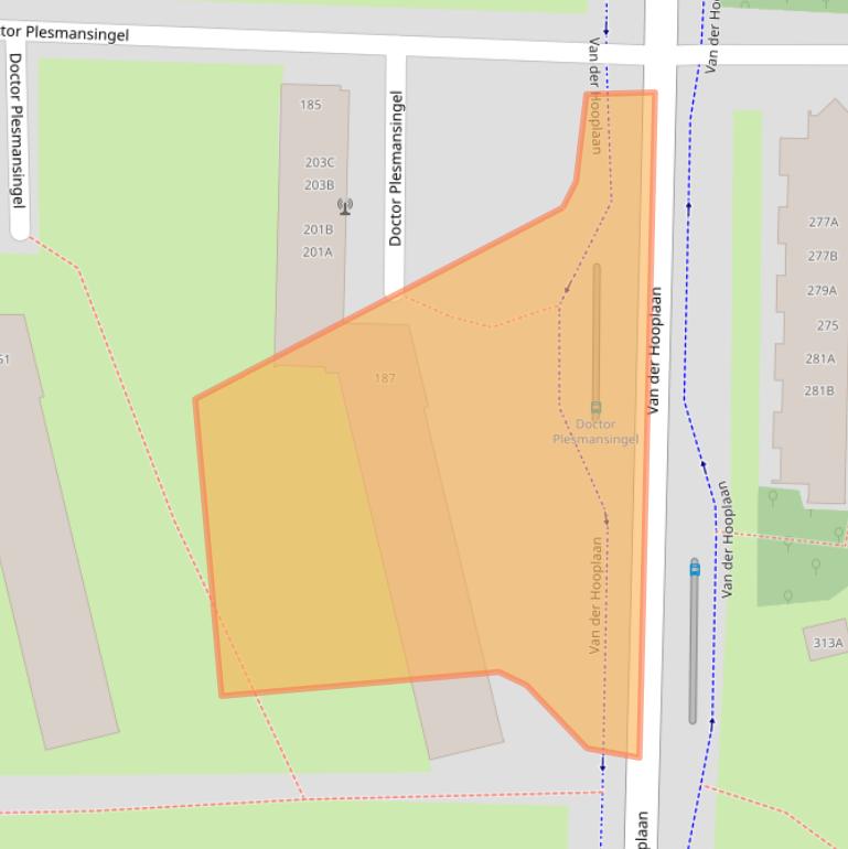 Kaart van postcodegebied 1185GS.