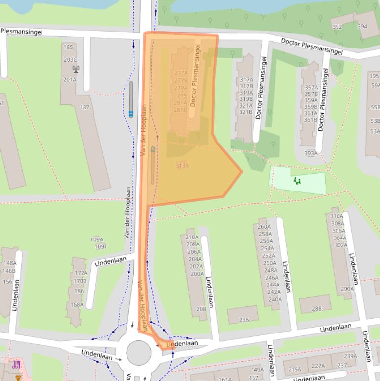 Kaart van postcodegebied 1185GT.