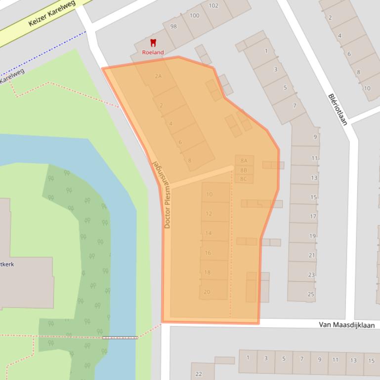 Kaart van postcodegebied 1185GX.