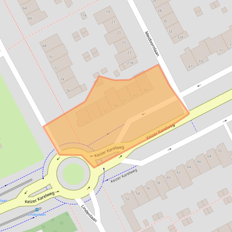 Kaart van postcodegebied 1185HN.