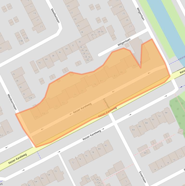 Kaart van postcodegebied 1185HP.