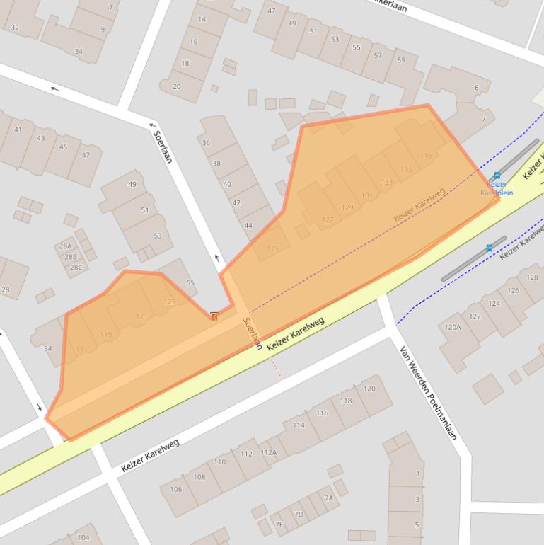 Kaart van postcodegebied 1185HS.