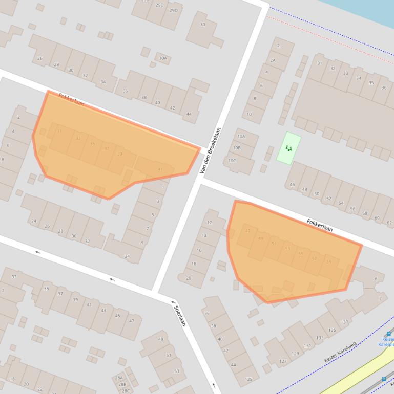 Kaart van postcodegebied 1185JB.