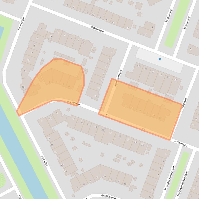 Kaart van postcodegebied 1185JJ.