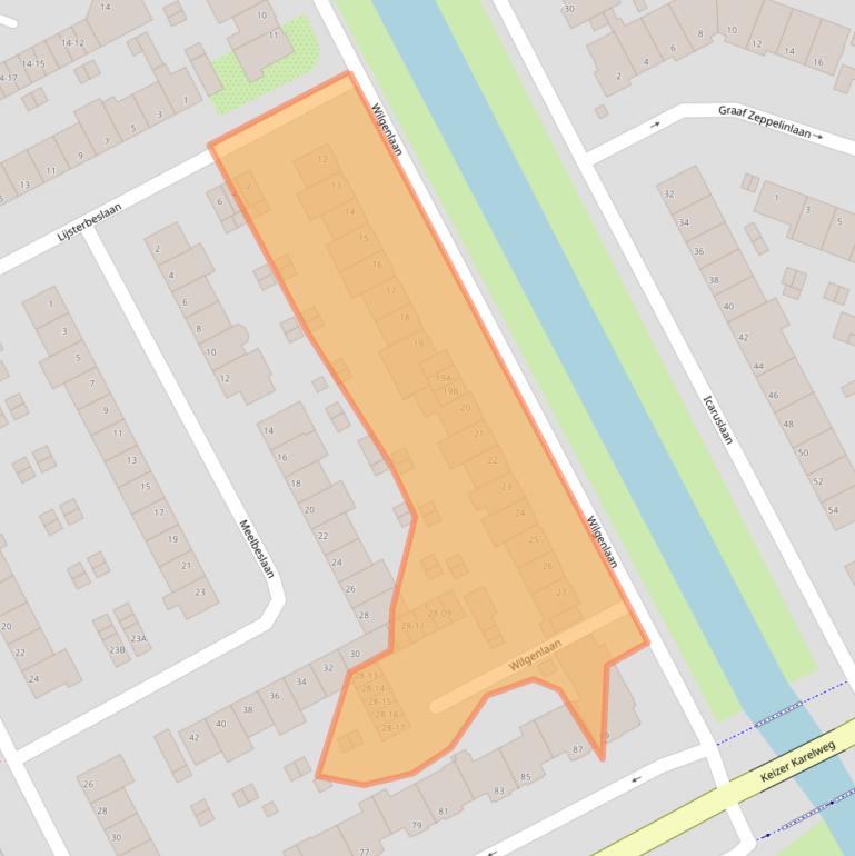 Kaart van postcodegebied 1185JR.