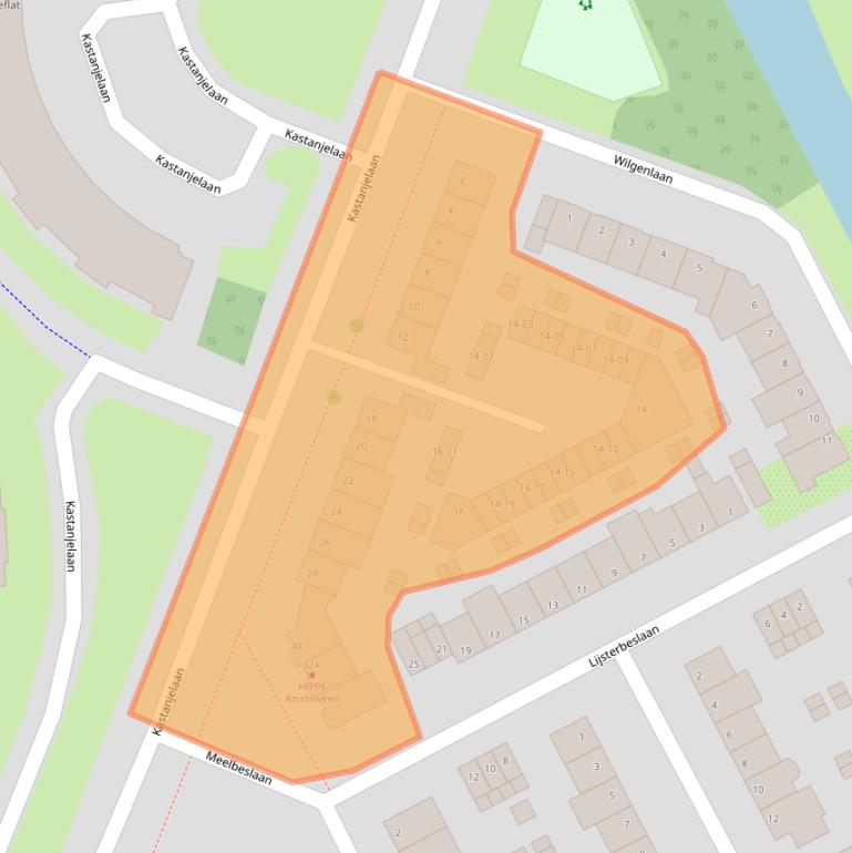 Kaart van postcodegebied 1185KA.