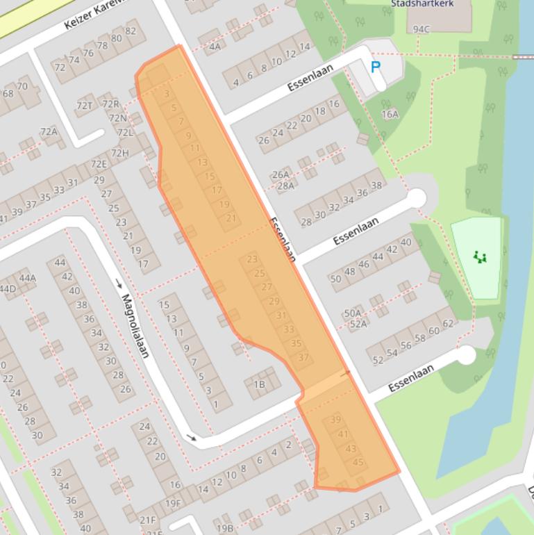 Kaart van postcodegebied 1185KD.