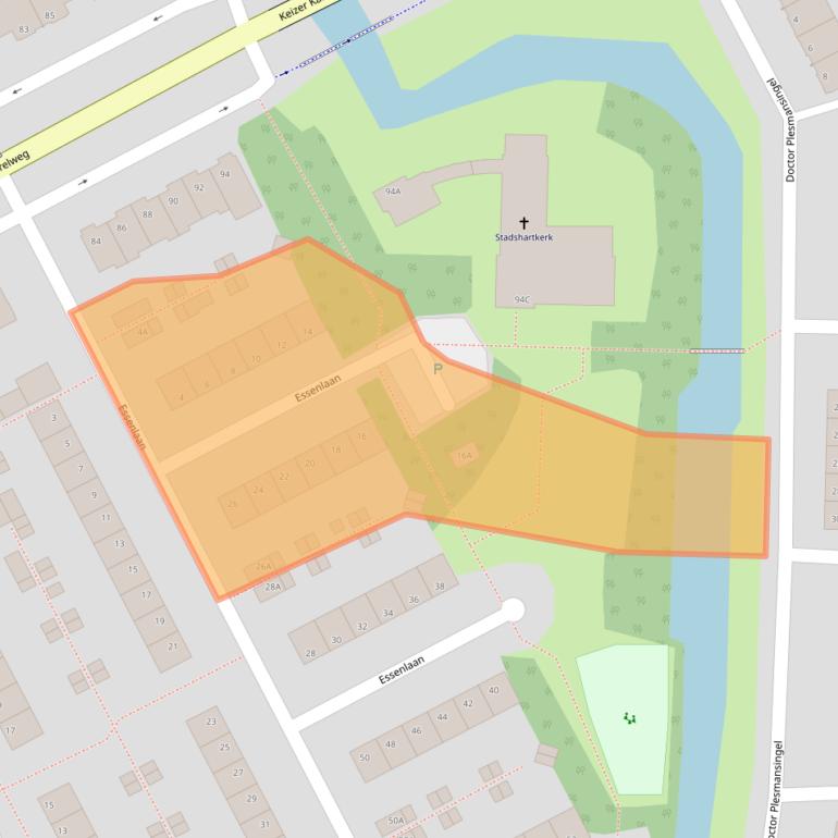 Kaart van postcodegebied 1185KE.