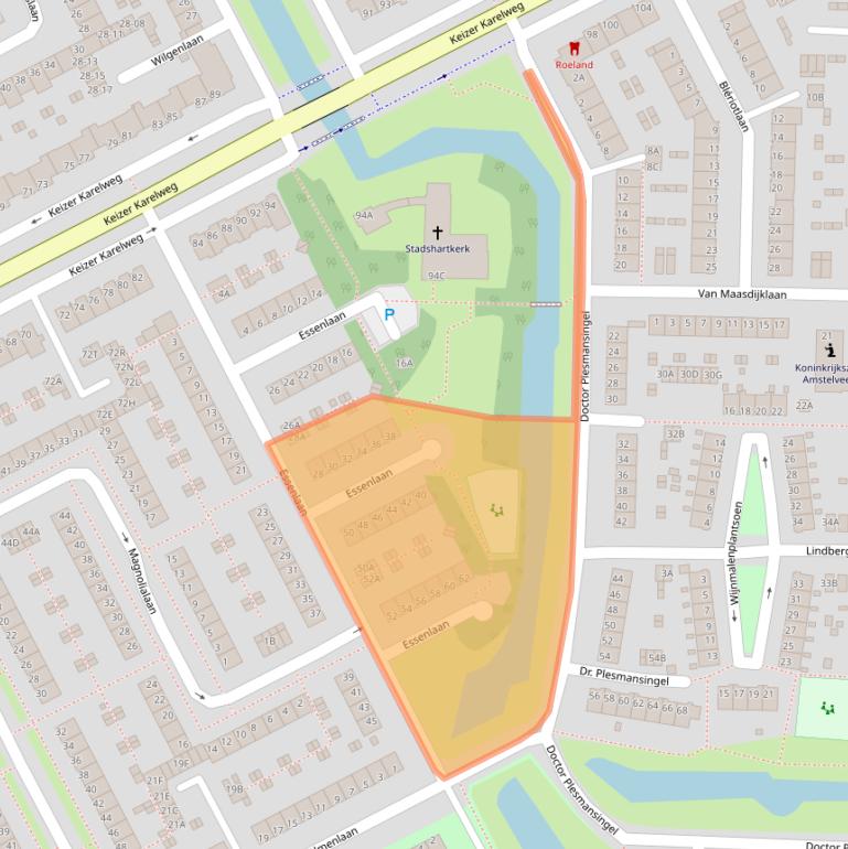 Kaart van postcodegebied 1185KG.